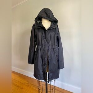 Uniqlo | Black Lightweight Hooded Rain Coat | Sz S